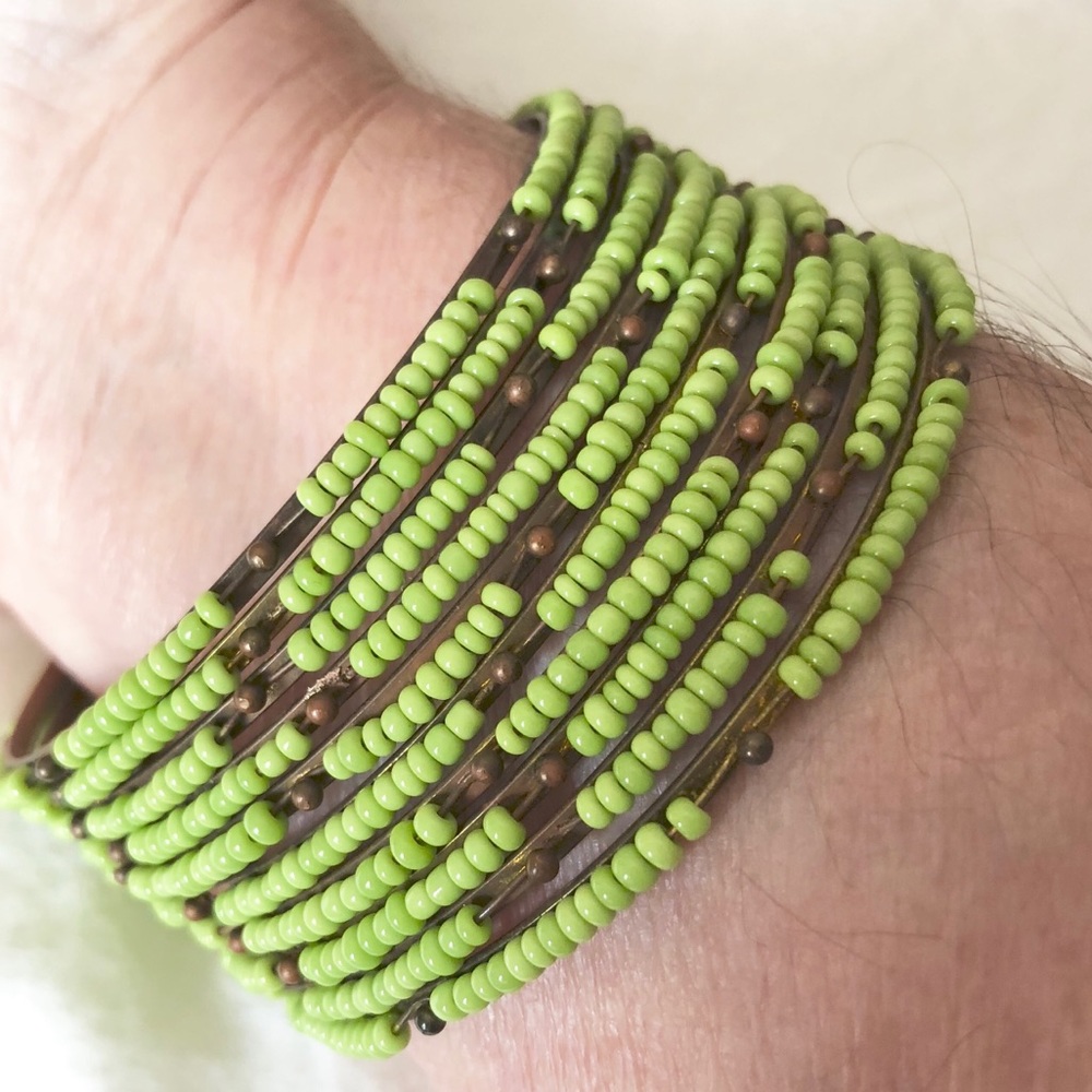 Set of 10 Cooper Quartz beads bracelets